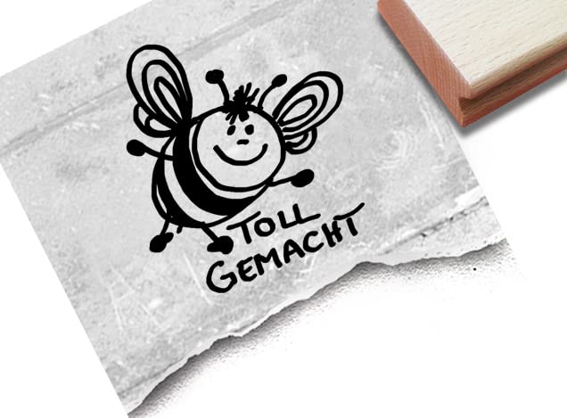 Stempel - Lehrerstempel Biggi BIENE - Zauberhafter Schulstempel zur MOTIVATION der Schüler - Ideal für Kita, Schule oder Familie - von zAcheR-fineT (Lob: Toll gemacht)