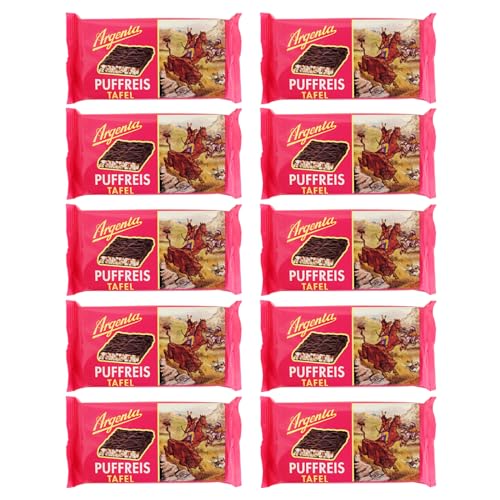 10er Pack Argenta Puffreistafel Puffreis-Schokolade 10 x 60 g
