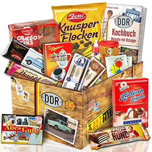 Süssigkeiten Box mit DDR Waren - Geschenk für Freund zum Geburtstag