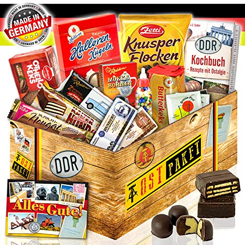 Kultige DDR Süßigkeiten Box - Geschenkeset zum Geburtstag für Freund